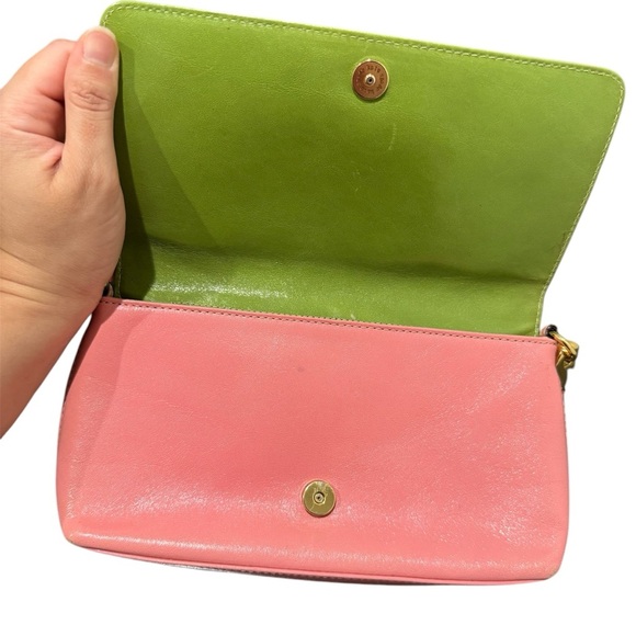 Kate Spade Pink Leather Pochette Wristlet Bag Susanna Spring Easter - Picture 4 of 16